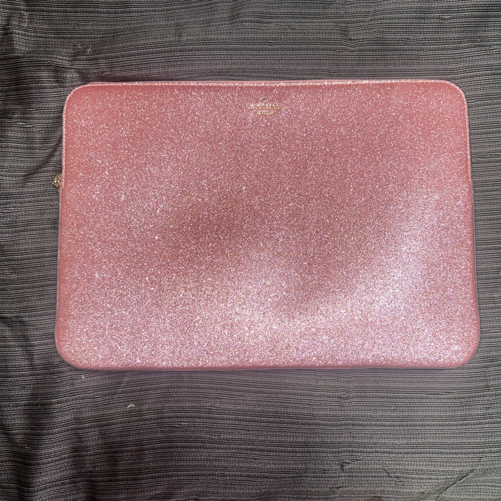 EUC | Kate Spade laptop sleeve up to 15” | Pink Glimmer